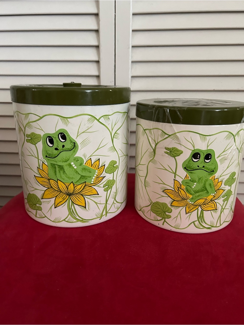 Vintage Sears Roebuck Neil the Frog Canister Set 1970s